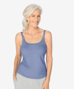 Amoena Valletta Pocketed Top Midday Blue