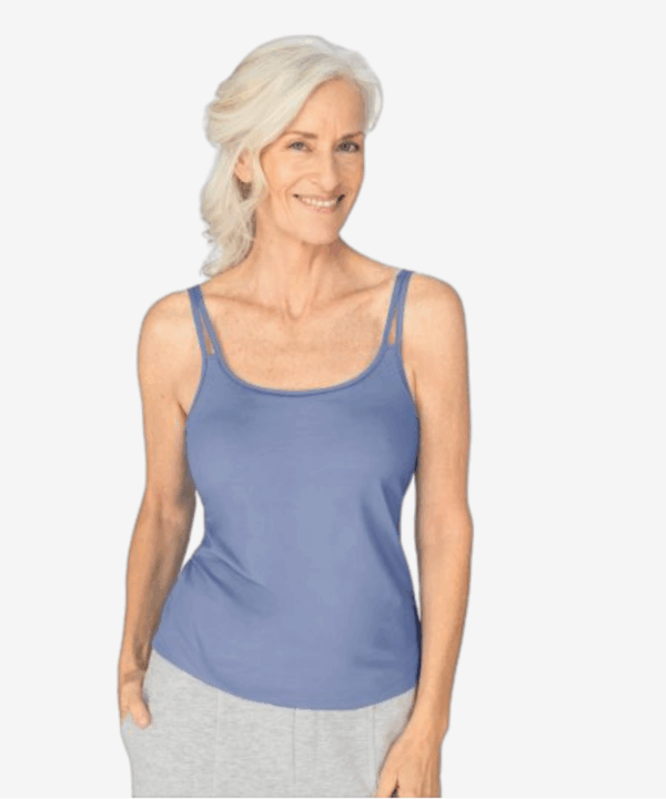 Amoena Valletta Pocketed Top Midday Blue