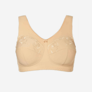 Serena Natalia SB Bra Beige - Embroidered Support Bra for Larger Busts - Shine Breastcare NZ
