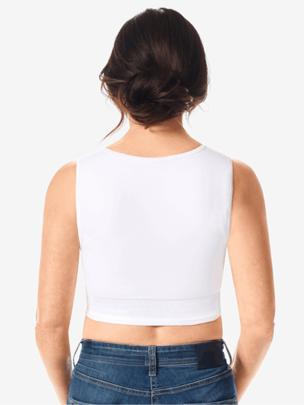 Amoena Lymph Flow Long SB White 44813 Back